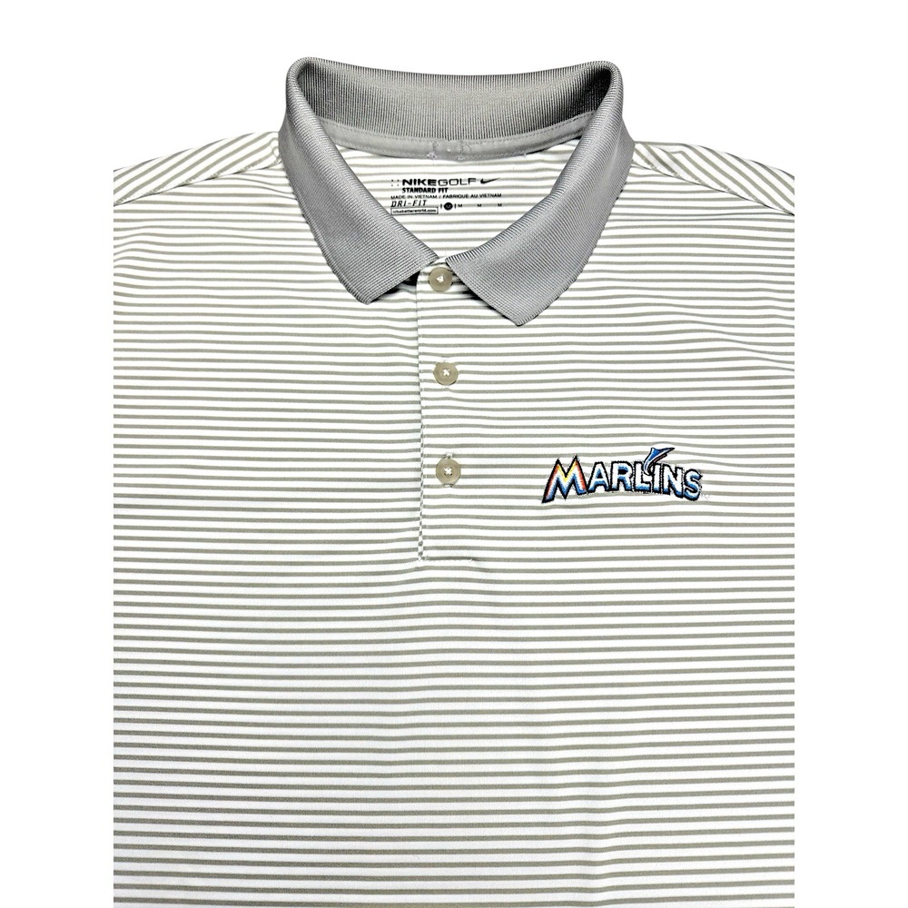 Nike Golf Men's Dri-FIT Polo –‎ Miami Marlins Embroidered Logo – Size M